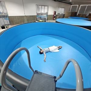 Bain froid portable pour <span class=keywords><strong>piscine</strong></span> SPA, avec structure en fil <span class=keywords><strong>m</strong></span>étallique rond épaissi, pour loisirs aquatiques extérieurs - Product Image 2