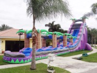 Toboggan aquatique gonflable commercial pour la maison, la cour arrière, pour enfants et adultes, toboggan aquatique gonflable avec piscine