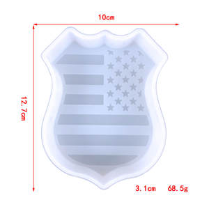 Moldes de fundición de resina hechos a mano para adornos decorativos DIY estilo Ins insignia de silicona molde de vela perfumada 2323 - Product Image 1