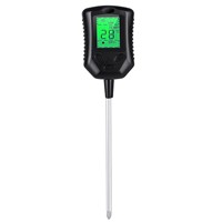 Sonde intelligente 4-en-1 pour le soin des plantes : humidimètre, pH-mètre, capteur de température et de luminosité, contrôle par application