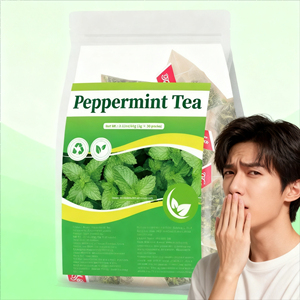 Thé aux herbes naturelles, feuilles de menthe séchées, rafraîchit l'haleine, thé détoxifiant, soulage la mauvaise haleine, thé aromatisé - Product Image 5