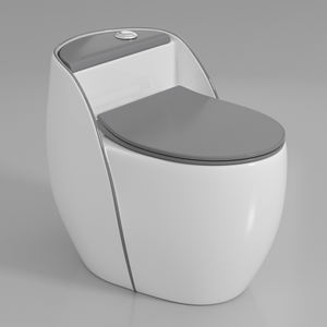 Weiß Gute Qualität Porzellan Sanitär keramik Badezimmer Wassers chrank Siphonic Boden montierte einteilige Keramik toiletten - Product Image 3