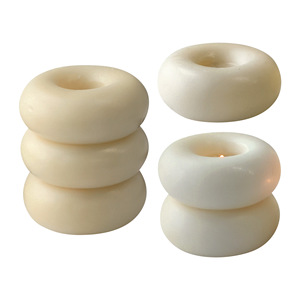 Forme géométrique de beignet pour la fabrication de bougies Moules <span class=keywords><strong>en</strong></span> <span class=keywords><strong>silicone</strong></span> Trois cercles empilables Diy Handmade Aromatherapy Plaster Ornaments Soap Mold - Product Image 4