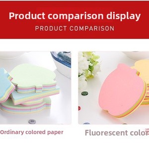 N <span class=keywords><strong>Times</strong></span> 自粘式创意可爱便利纸条记事本异形外星人风格彩色贴纸 - Product Image 4