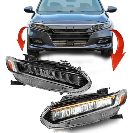 car accessories auto LED super bright head light lamp headlight for HONDA accord 2018 2019 2020 2021 headlight