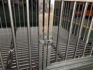 Toptan özel büyük paslanmaz çelik köpek kafesi süper büyük ağır depolama evcil hayvan kafesi özel ucuz fiyata sunulan - Product Image 3