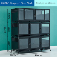 Cage de présentation multifonctionnelle pour chats avec plateaux amovibles pour animaleries en gros