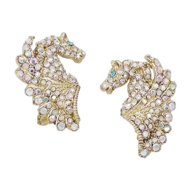 Antique Jewelry Craft Supply Chain Fashion Gold Jewelry Diamond Earrings Brass Zircon Diamond Earrings Jewelry