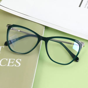 고양이 눈 아세테이트 광학 맞춤형 최신 눈 안경 프레임 안경 2022 Wmoens 광학 렌즈 - Product Image 3