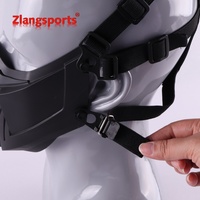 Masque tactique demi-visage réglable pour la protection buccale, équipement de sécurité sportive CS