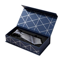 Boîte rigide en carton avec fermeture magnétique de luxe, logo personnalisé, boîte cadeau écologique pour cravates, ceintures, accessoires de mode, emballage
