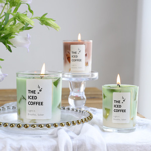 Atacado Aromático Matcha Vela De Café Perfumado Vela Ideal para Sala De Estar Decoração Decorativas Velas Perfumadas - Product Image 3