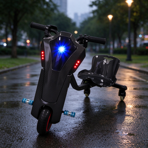 <b>Electric</b> Drift Trike for Children 8 to 15 Km H Speed <b>With</b> Front Light And Rear Light Safe Ride - Product Image 4