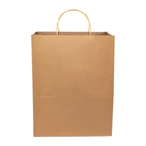 Custom Paper Bag With Your Own Logo Kraft Paper Bag For Shoes And Clothes Paper Shopping Bags With Handle