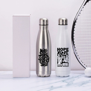 301-400ml Sublimation Blank Stainless Steel Travel Mug Straight Shaped Vacuum <b>Flask</b> Eco-Friendly Sport <b>Bottle</b> - Product Image 3