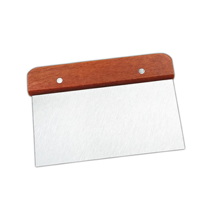 Mango de madera para cocinar barbacoa parrilla plancha Turner pala cuchillo para masa espátula de pescado de acero inoxidable - Product Image 2