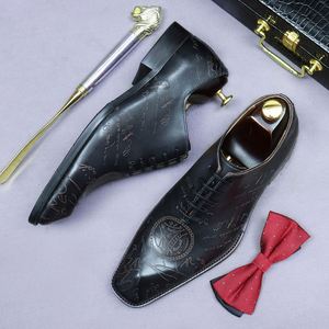 Mocassins Oxford à lacets pour hommes, à bout carré, en cuir véritable, légers, respirants, antidérapants, pour le travail - Product Image 2