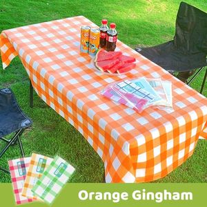 Wholesale 80x140cm 80x120cm 80x80cm Disposable Picnic <b>Plastic</b> Tablecloth <b>Outdoor</b> Camping Red Gingham Checkered <b>Table</b> Cover - Product Image 2