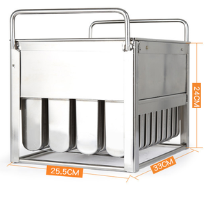 40 قطعة الجليد البوب العفن مع 200 الخشب العصي و تنظيف فرشاة الفولاذ المقاوم للصدأ عصي الآيس كريم مع رف - Product Image 2