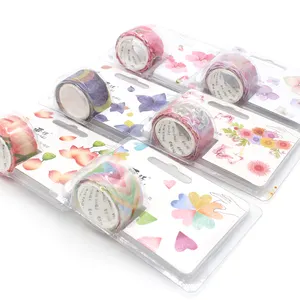 200 Petals/ Roll Creative Flower Petal Washi Tape Masking Tape Stickers DIY Dairy Journal Scrapbooking Bottle