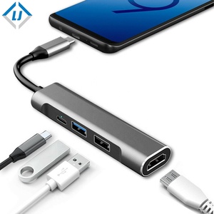 USB C HUB Type C เป็น USB 3.0 HUB <span class=keywords><strong>HDMI</strong></span> VGA RJ45 Thunderbolt 3อะแดปเตอร์ Fr Macbook - Product Image 2