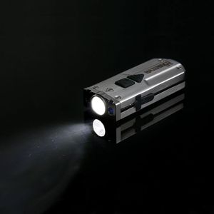 MATEMINCO CSF02 Nichia 219C+365nm LED UV+ LED rouge 300LM Mini lampe torche USB rechargeable pour <span class=keywords><strong>la</strong></span> <span class=keywords><strong>défense</strong></span> personnelle - Product Image 6