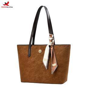 Bolso Tote Decorado con Bufanda, Invierno 2025, Nuevo Bolso de Hombro de Gran Capacidad, Bolso Bandolera Casual Versátil, RTS, Pedidos Mixtos al por Mayor - Product Image 1