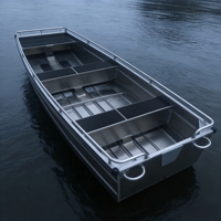 Bateau en aluminium à prix d'usine, bateau de pêche, bateau John pour eaux peu profondes et activités de loisirs