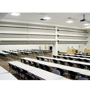 Office Building Modern Folding Retractable Acoustical <strong>Wall</strong> Panel Electrically <strong>Operated</strong> Vertical <strong>Partition</strong> for Gym School Villa - Product Image 6