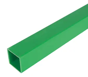 Vente en gros sur mesure Tuyaux rectangulaires en plastique ABS Tuyaux carrés en PVC Tuyaux en PVC extrudé coloré