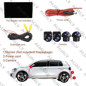 Car Camera AHD No Light Q5 Panoramic <strong>360</strong> 3D 720P Waterproof HD <strong>Video</strong> Support Monitor <strong>Rear</strong> <strong>View</strong> Camera - Product Image 4