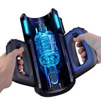 Leten THRUSTING-PRO 12cm Schubfunktion Hochgeschwindigkeits-Masturbator Automatische Teleskop-Vagina Masturbation Sextoy für Männer