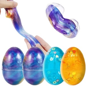 Kit de slime Galaxy pour enfants, jouets sensoriels extensibles et sans désordre sur le thème cosmique, œufs de slime pour anniversaire et Pâques, remplisseurs de sacs cadeaux - Product Image 1