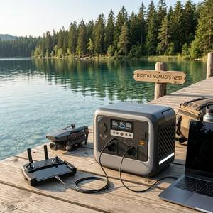 Estación de Energía Portátil de 700W C700, Generador Solar con Batería, Onda Sinusoidal Pura, Carga Rápida AC PD de 100W para Camping - Product Image 1