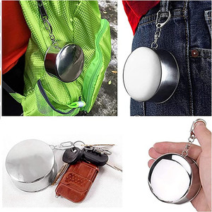 75ML 150ML 250ML Tasse <span class=keywords><strong>Pliante</strong></span> en Acier Inoxydable Tasse Rétractable Tasse Blackjack Pliable Tasses à Thé Verre Pliant - Product Image 5