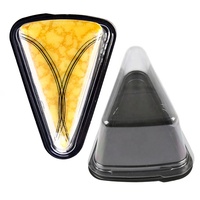 Contenants à gâteaux triangulaires très demandés pour tranches de gâteau, cheesecake, mini-tartes, boîtes à gâteaux transparentes avec couvercles