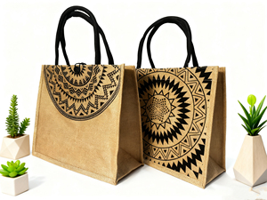 Thời trang nâu tự nhiên tái SINH THÔ Linen Túi xách tùy chỉnh công suất cao đay Túi tote bag với logo - Product Image 4