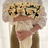 Fertige Sonnenblumen sträuße, Garten blumen, kleine Gänseblümchen, hand gewebte Maiglöckchen, Weihnachts geschenk, Rosen strauß decke