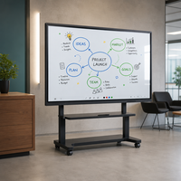 Écran plat interactif 65 pouces 4K Tableau blanc numérique avec écran tactile 20 points