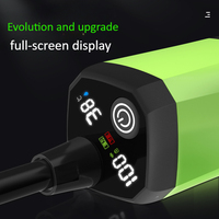 Pompe de douche électrique portable rechargeable avec affichage numérique intelligent, sac étanche en PVC écologique pour camping, escalade, randonnée
