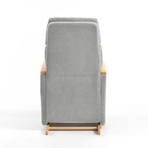 Silla Mecedora Gris para Bebés, con Cojín, para Lactancia Materna - Product Image 5