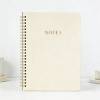 Cahier à spirales de haute qualité et durable, format A4, A5, A6, pages épaisses, papier recyclé 100 g/m², pour les fournitures scolaires