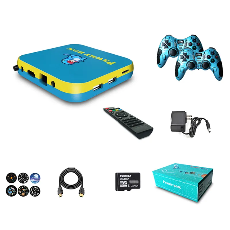 Pawky Box Console de jeu rétro pour PS1/SMS/N64/PSP 50000 + Super Console Box lecteur de jeux vidéo 4K Wifi TV Out Family Gaming Fun
