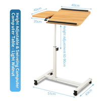Table d'appoint portable réglable pour ordinateur portable, bureau d'étude, bureau amovible et relevable, moderne, simple, noir, directement de l'usine