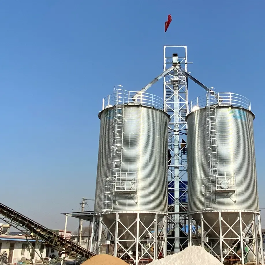 Tanque de silo para armazenamento, 1000 toneladas grão milho maize