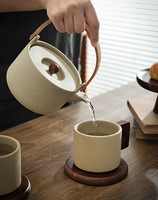 Style rétro nordique 200ml grès poterie argile tasses en céramique café lait expresso tasse thé tasse ensemble