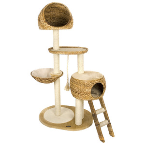บ้านต้นไม้แมวถักด้วยหวาย - Product Image 3