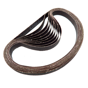 10*330mm <span class=keywords><strong>Banda</strong></span> Abrasiva Negra para Lijadora, Tela de <span class=keywords><strong>Esmeril</strong></span> para Pulido y Desbarbado de Acero Inoxidable, Metal y Madera - Product Image 1