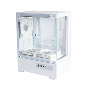MANMU Micro ATX-Carcasa de ordenador de Torre media para escritorio, carcasa de CPU de aleación de aluminio blanca para PC de juegos en stock - Product Image 2