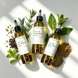 Private Label Mint Rosemary Scalp Strengthening Hair Growth Oil For Men Women Natural Treatment Wholesale - Product Image 6